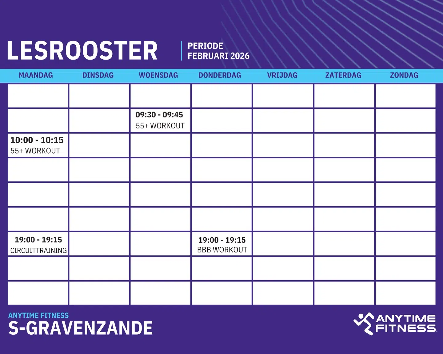 Group lesson schedule